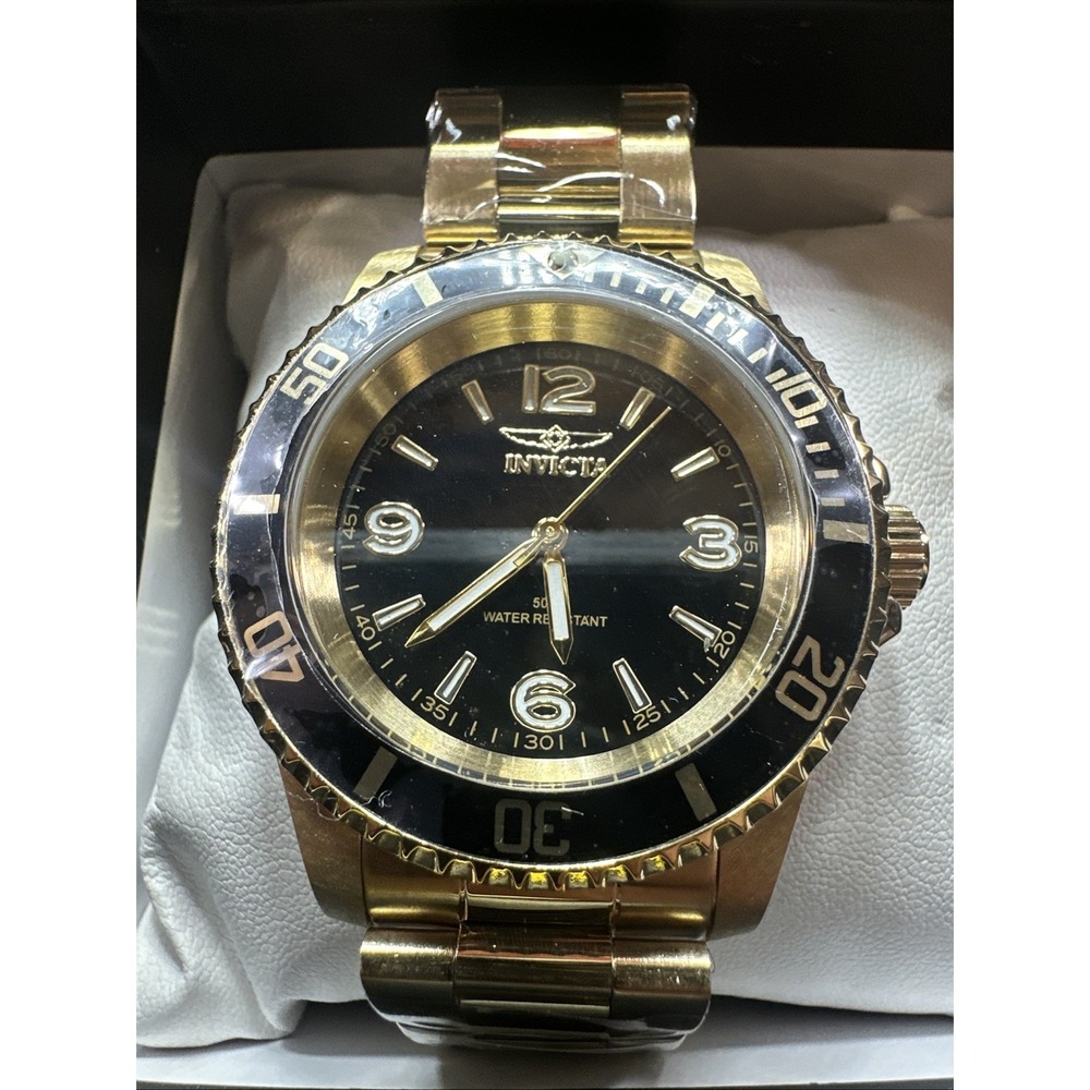 Invicta 69475 Rowan Men's Watch Black‎ Dial Stainless Steel Bracelet BNIB